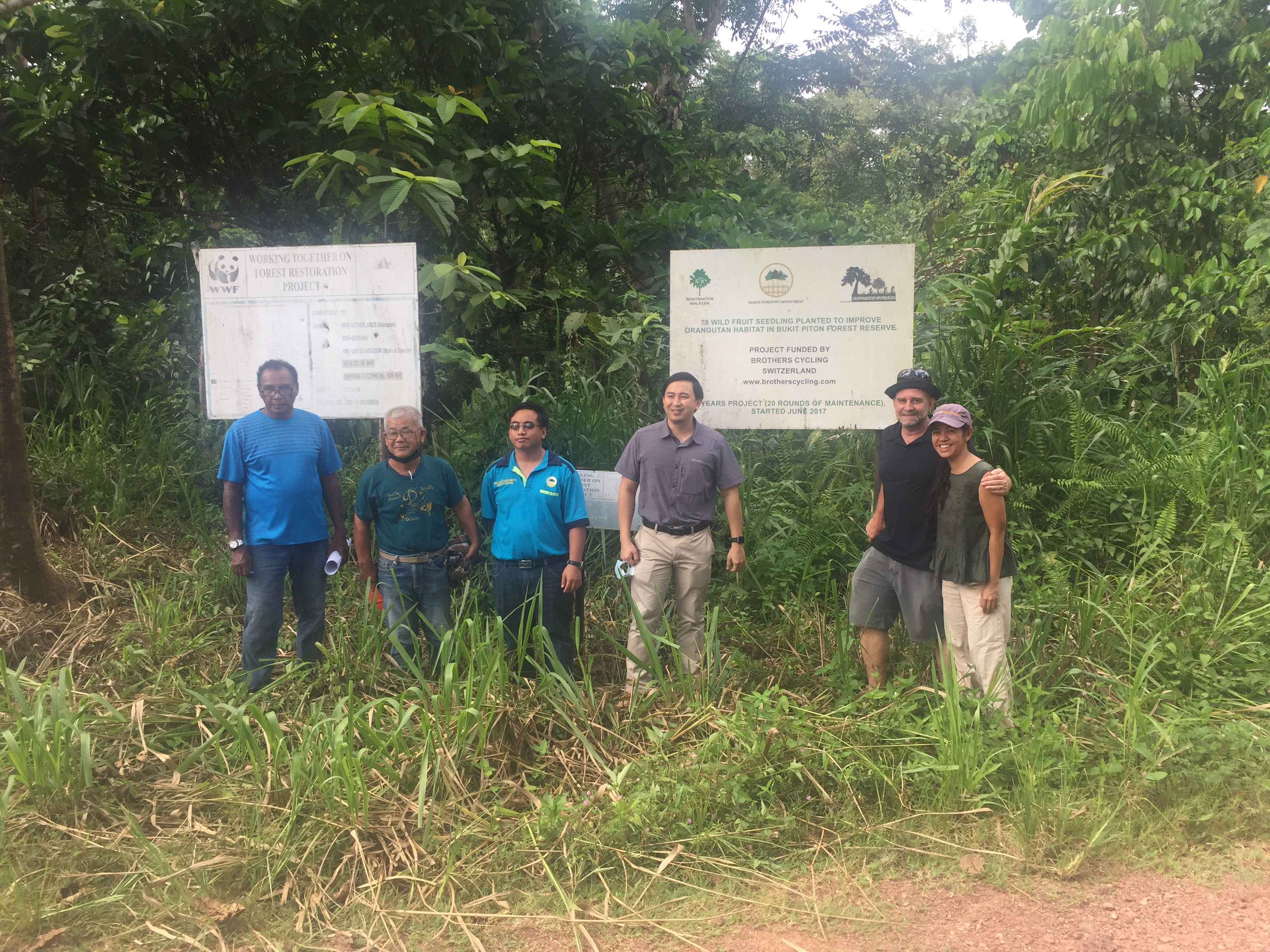 Bukit Piton check with Forestry Department Members